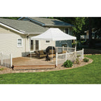 10 ft. W x 15 ft. H Pro Series Straight-Leg Pop-Up Canopy in White with 4-Position-Adjustable Steel Frame