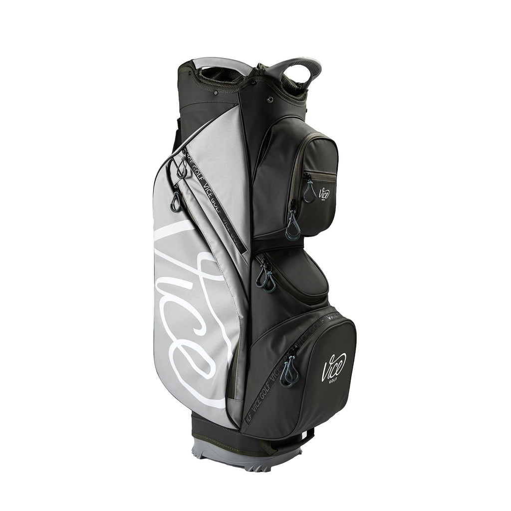 Vice Golf Cruiser Cart Golf Bag - Grey with Dark Green
