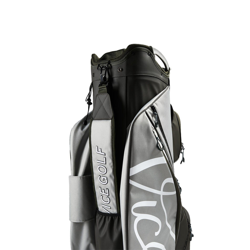 Vice Golf Cruiser Cart Golf Bag - Grey with Dark Green