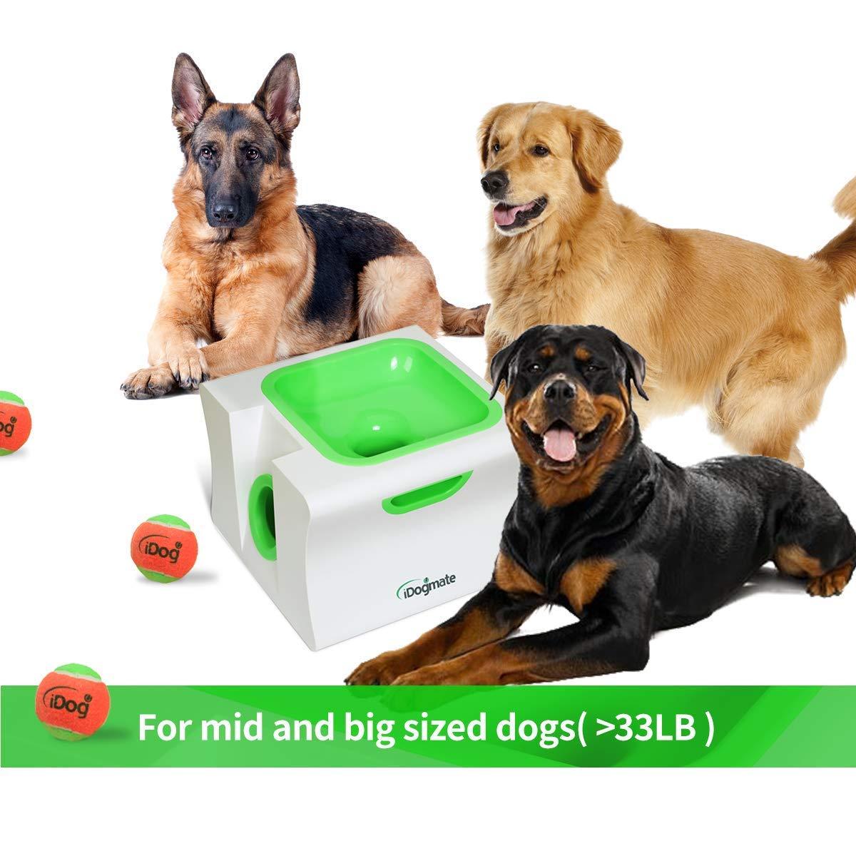 IDOGMATE Big Dog Ball Launcher, Tennis Ball Thrower for Big Dogs and mid Sized Dogs