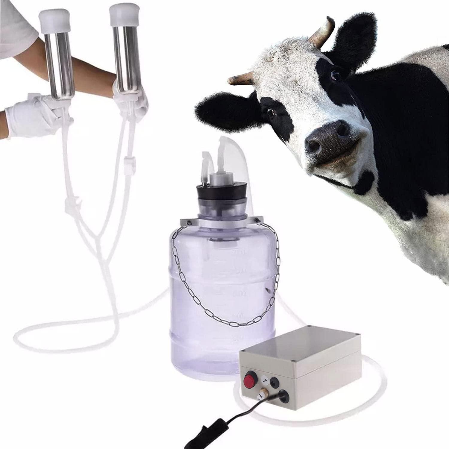 pulse milking machine, double head electric milking machine, parts goat milker machine goat milking supplies for donkey sheep cow horse,cattle