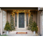 Fraser Hill Farm 7.5-Foot Pre-Lit Buffalo Fir Green Slim Artificial Christmas Tree, Smart Lights, FFBF075-3SN