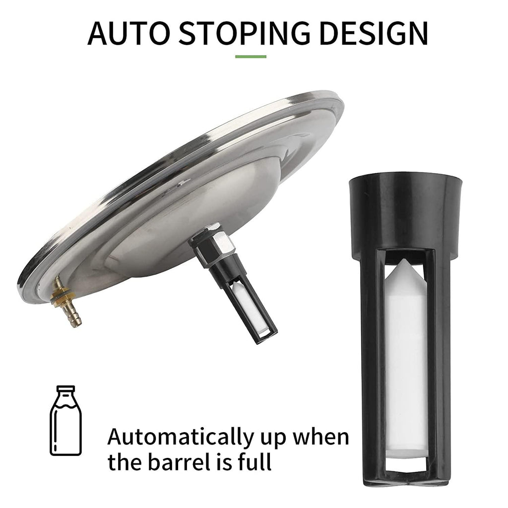 portable cow milking machine, 7l/14l pulsation vacuum pump milker, electric livestock milking equipment w/food-grade bucket, auto-stop milking machine for cows (7l)