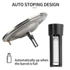 portable cow milking machine, 7l/14l pulsation vacuum pump milker, electric livestock milking equipment w/food-grade bucket, auto-stop milking machine for cows (7l)