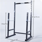 Half Frame Barbell Squat Rack Pull-Up Multi-Function Fitness Equipment