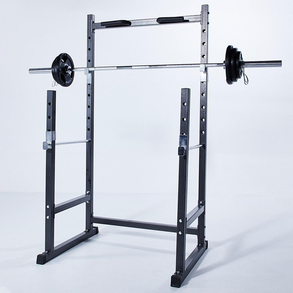 Half Frame Barbell Squat Rack Pull-Up Multi-Function Fitness Equipment