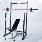 Half Frame Barbell Squat Rack Pull-Up Multi-Function Fitness Equipment