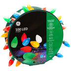 GE Energy Smart 100-Count 66-ft Constant Warm White Multicolor C9 LED Plug-In Christmas String Lights ENERGY STAR