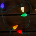 GE Energy Smart 100-Count 66-ft Constant Warm White Multicolor C9 LED Plug-In Christmas String Lights ENERGY STAR