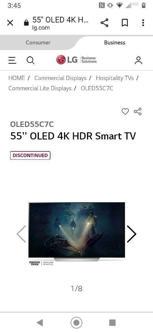 lg 55" oled 4k hdr smart tv