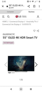 lg 55" oled 4k hdr smart tv