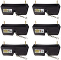 little giant ff16black 9 quart heavy duty plastic feed trough bucket fence feeder with clips for livestock &amp; pets, black (6 pack)