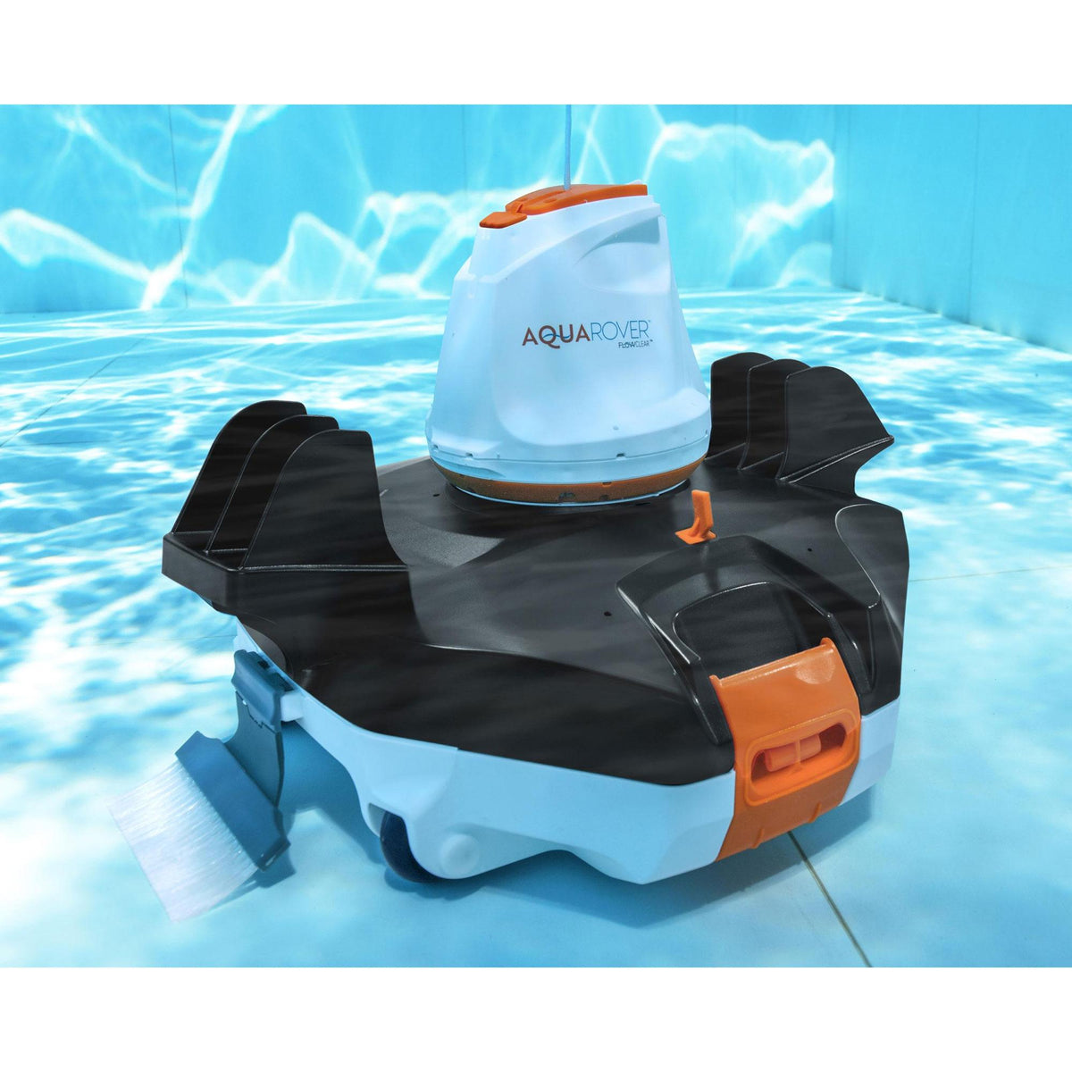 FlowClear AquaRover Autonomous Automatic Cordless Above Ground Inground Swimming Pool Robot Vacuum Cleaner with