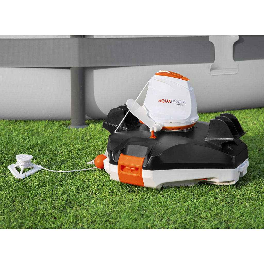 FlowClear AquaRover Autonomous Automatic Cordless Above Ground Inground Swimming Pool Robot Vacuum Cleaner with