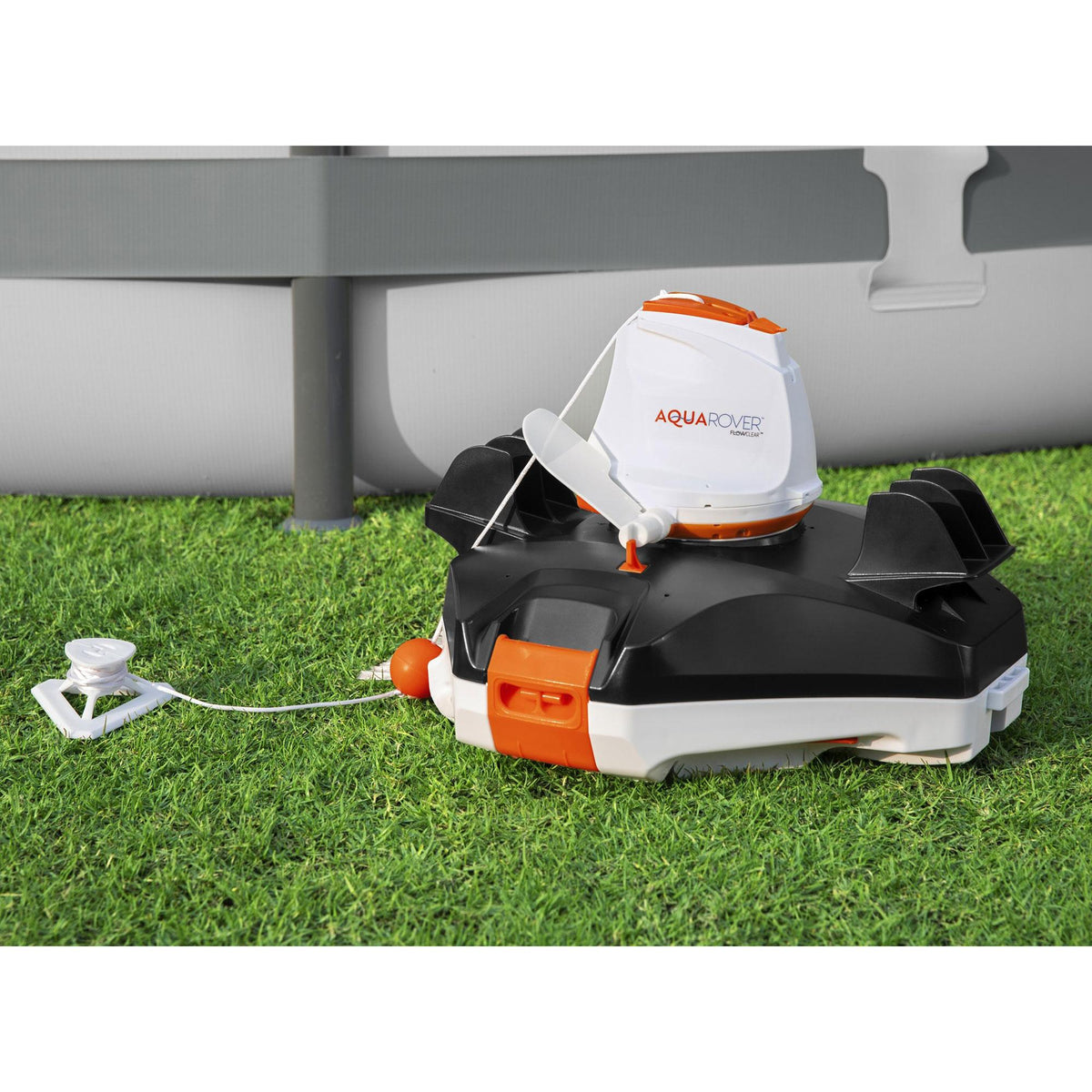 FlowClear AquaRover Autonomous Automatic Cordless Above Ground Inground Swimming Pool Robot Vacuum Cleaner with