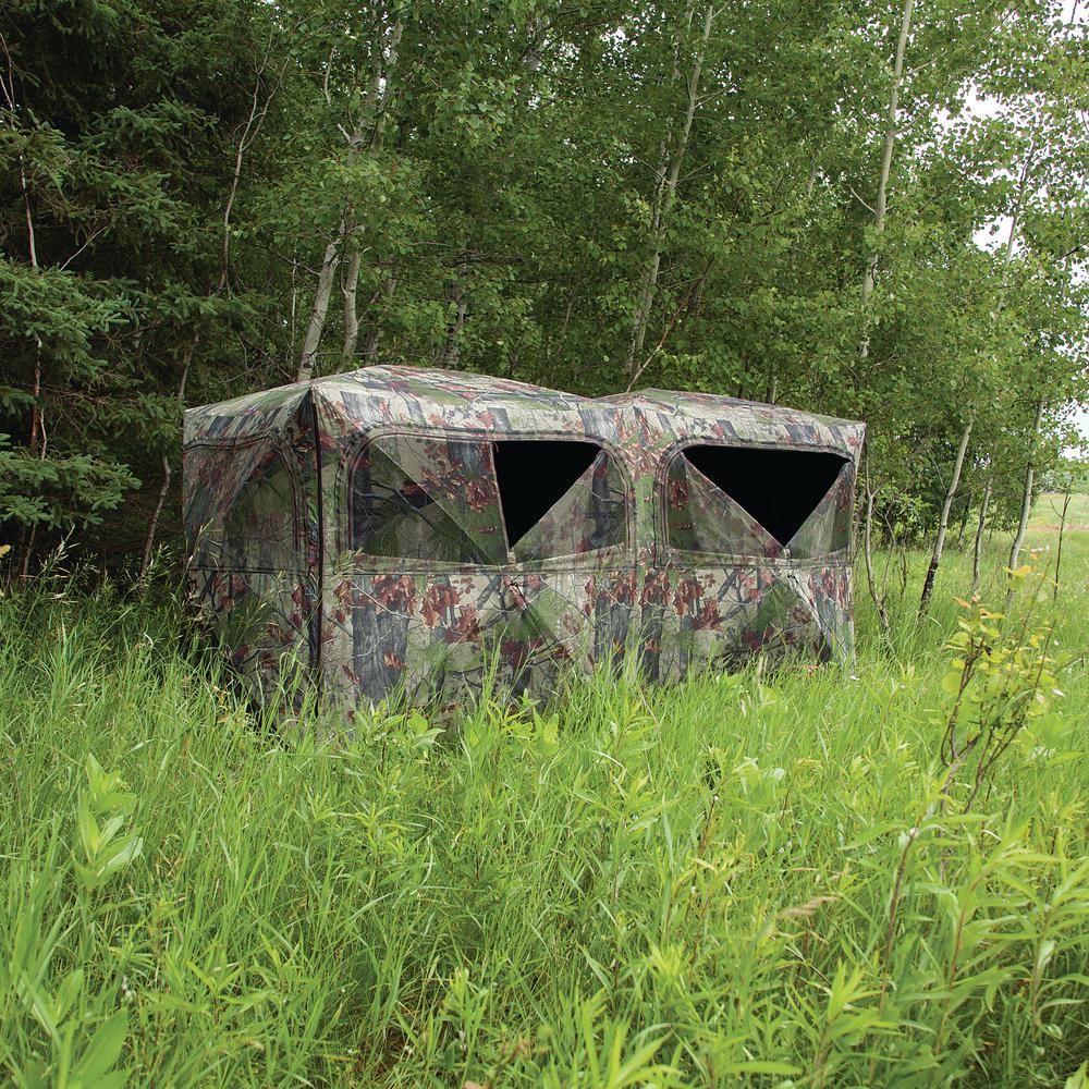 Beast 6-Person Side-by-Side Hub Blind in Backwoods Camo