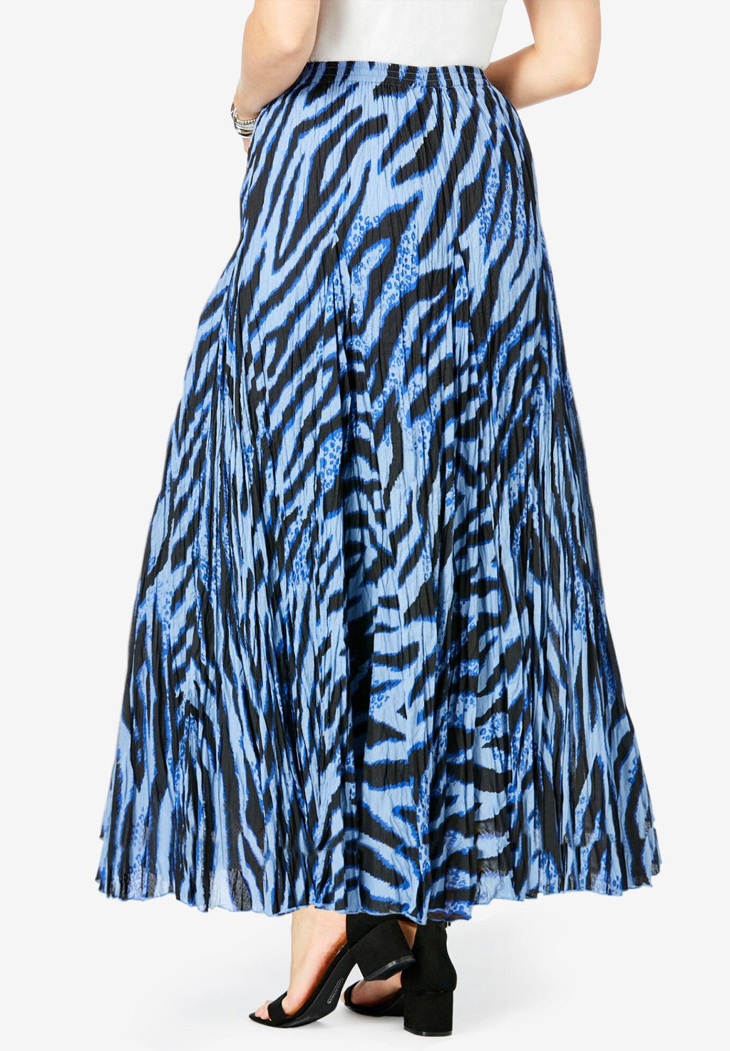 flowing crinkled skirt
