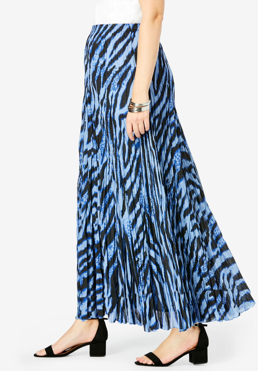 flowing crinkled skirt