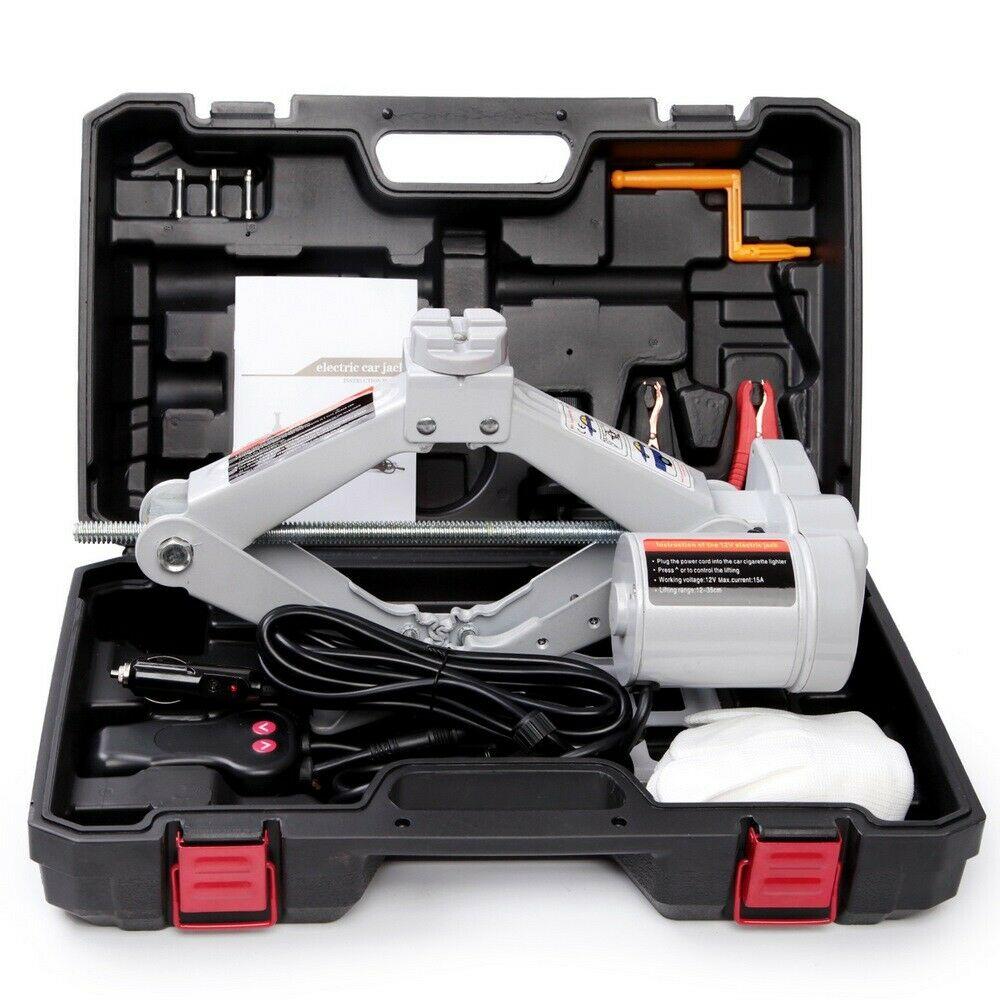 Car DC 12V Jack Lifting Automotive Repair Tool 3 Ton Sedan Scissor Electric Jack