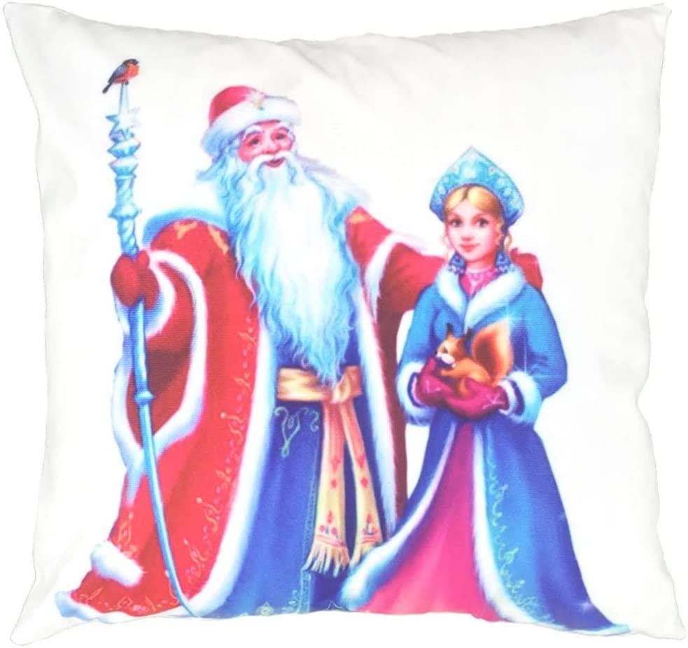 Christmas Pillowcase 18×18 inch red and Green Holiday Farmhouse Sofa Linen Pillowcase Christmas Series Decorations Cushion Cover Hugging Pillowcase Invisible Zipper Square Pillowcase（4 Pillowcases）