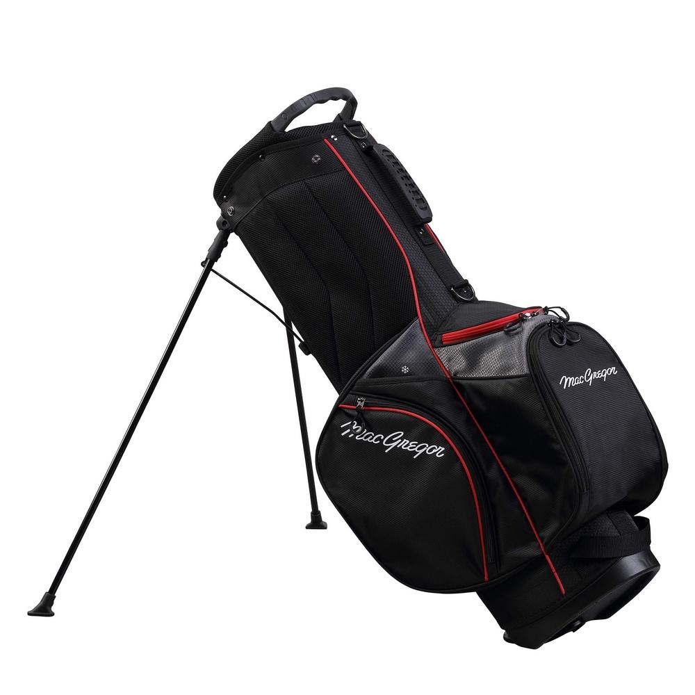MacGregor Golf Response Stand Bag with 9" 6 Way Divider Top Black/Red