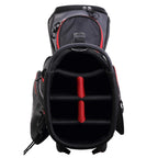 MacGregor Golf Response Stand Bag with 9" 6 Way Divider Top Black/Red