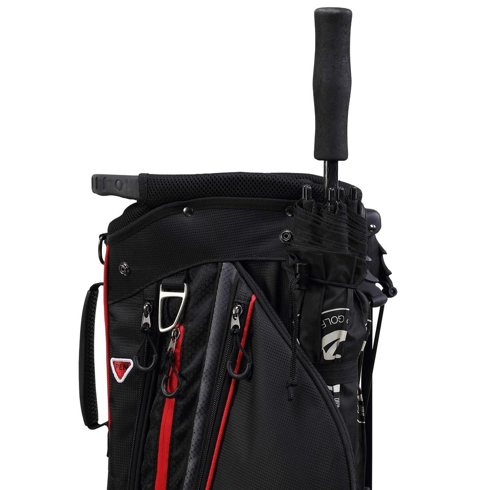 MacGregor Golf Response Stand Bag with 9" 6 Way Divider Top Black/Red