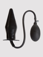 Cock Locker Large Inflatable Butt Plug 7.5 Inch, Black