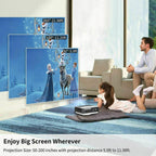 8000lms android projector wifi 1080p movie full hd wireless backyard hdmi usb tv