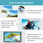 8000lms android projector wifi 1080p movie full hd wireless backyard hdmi usb tv