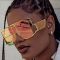 Sunglasses - Ladies Luxury Oversized Rivet Shades