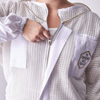 pro level triple layer white ventilated beekeeping jacket with easy open veil, removable fencing hood and sting proof breathable cool mesh for beekeeper comfort (5x-large)