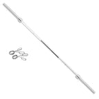 Pgyong 86 inch Olympic Bar Weightlifting Barbell Bar for Home Gym Exercise, Silver(2-Inch)