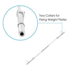 Pgyong 86 inch Olympic Bar Weightlifting Barbell Bar for Home Gym Exercise, Silver(2-Inch)