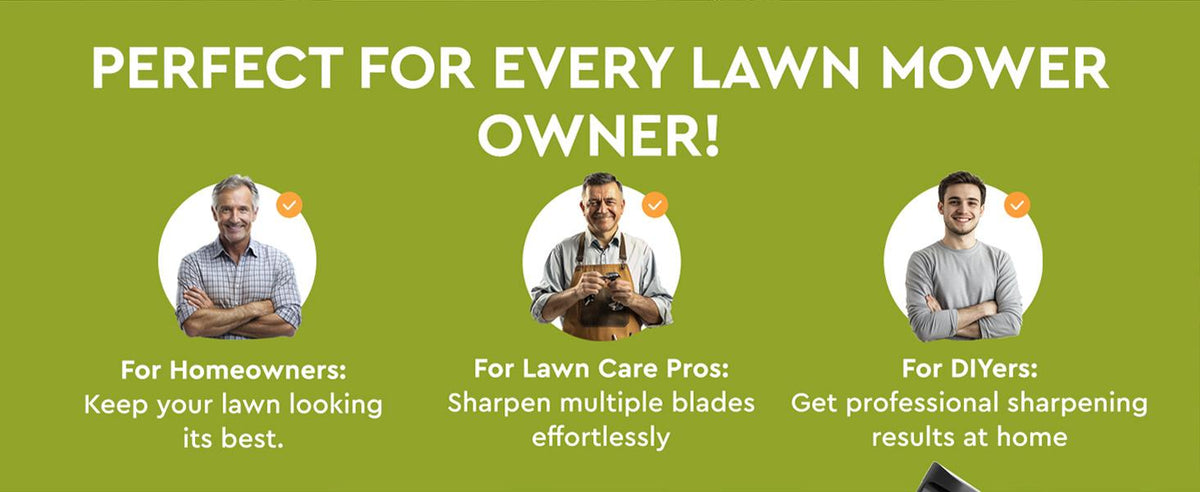 Cordless Lawn Mower Blade Sharpener – Adjustable 20°- 40° Angle Guide-Rotary Tool with Replaceable Sharpening Wheel Bits &amp; Fast Rechargeable Battery – Effortless Precision for Lawn Care