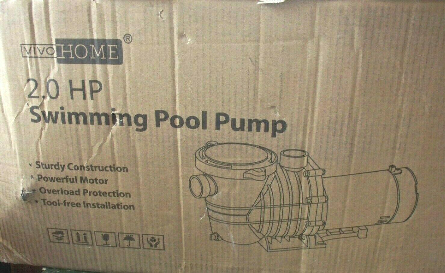 vivohome 2 hp 6800 gph powerful self priming dual voltage swimming pool pump