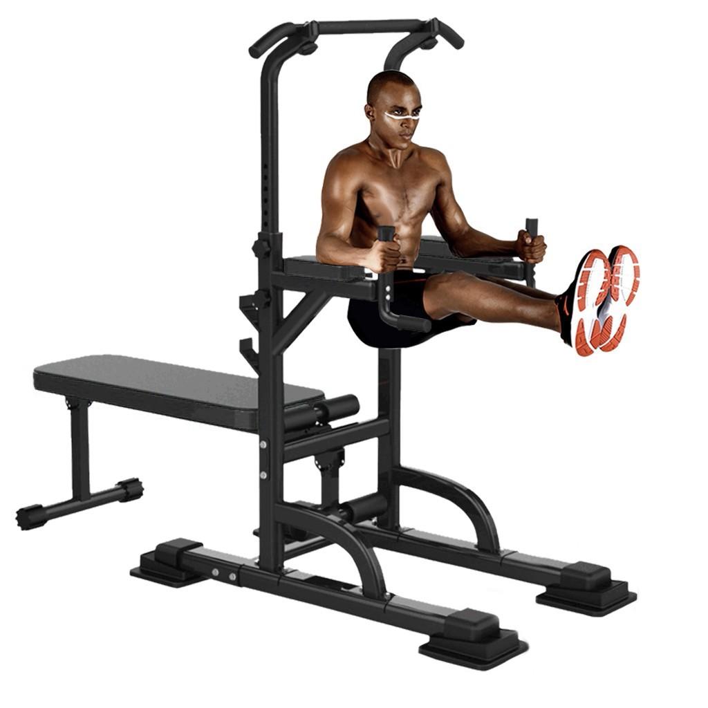Yohome Workout Dip Station Sit Up Bench Adjusting Height Home Gym Pulls Up Dip Station