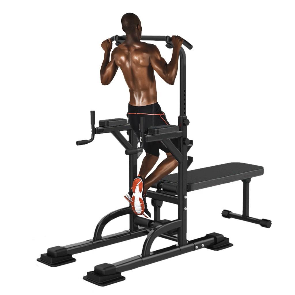 Yohome Workout Dip Station Sit Up Bench Adjusting Height Home Gym Pulls Up Dip Station