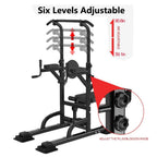 Yohome Workout Dip Station Sit Up Bench Adjusting Height Home Gym Pulls Up Dip Station