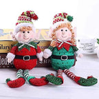 JJKFQ Christmas Decoration Doll Cute Red and Green Long-Legged Elf Doll Gifts Room Decoration Birthday Party Gifts Xmas Home Decor