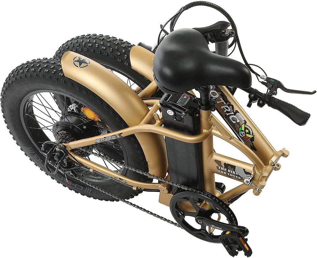 Electric Bike Foldable Fat Tire EBike 48V 13AH Li-ion Battery 500W Motor 20" 4.0 inch Fat Tire Bike Aluminum Frame Electric Mountain Beach Snow EBike Bicycle