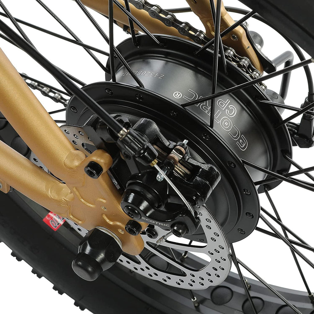 Electric Bike Foldable Fat Tire EBike 48V 13AH Li-ion Battery 500W Motor 20" 4.0 inch Fat Tire Bike Aluminum Frame Electric Mountain Beach Snow EBike Bicycle