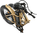 Electric Bike Foldable Fat Tire EBike 48V 13AH Li-ion Battery 500W Motor 20" 4.0 inch Fat Tire Bike Aluminum Frame Electric Mountain Beach Snow EBike Bicycle