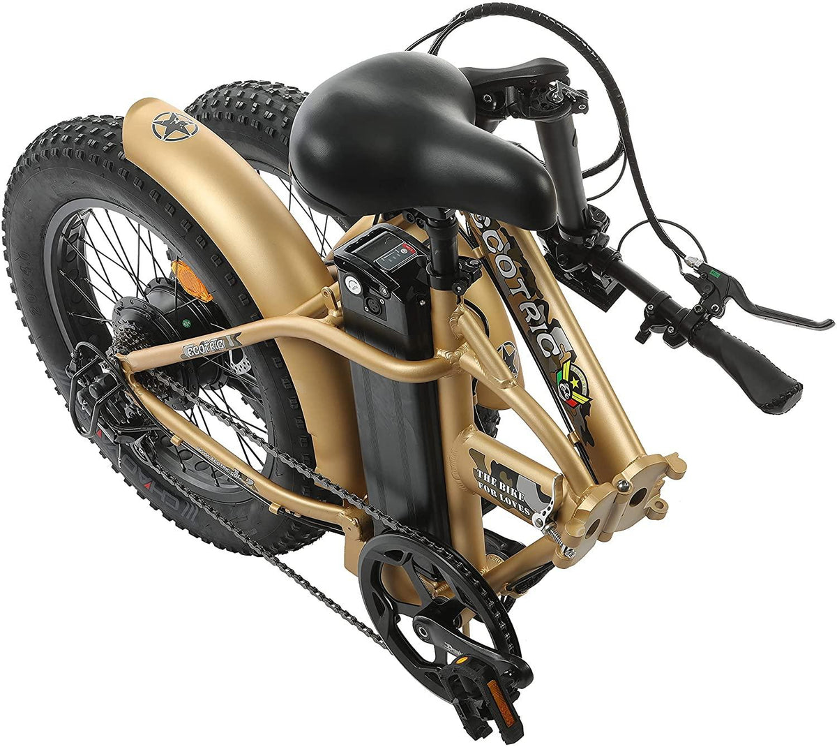 Electric Bike Foldable Fat Tire EBike 48V 13AH Li-ion Battery 500W Motor 20" 4.0 inch Fat Tire Bike Aluminum Frame Electric Mountain Beach Snow EBike Bicycle