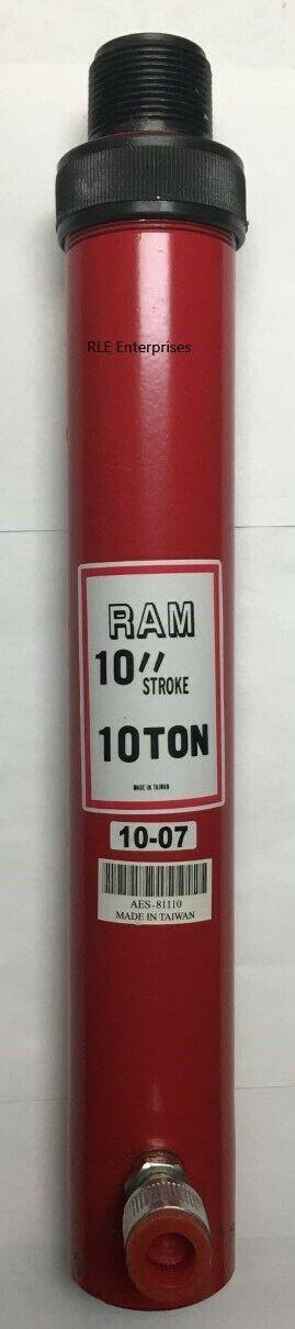 Heavy Duty 10 Ton Threaded Ram With 10" Stroke AES Industries 81110 Auto Body
