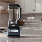 Professional Plus Blender Premier | Max Power Smoothie Blender, Ice Cream Maker, Frozen Drink & Margarita Machine | 3 Auto IQPresets, 1400 W, 72oz Total Crushing Pitcher | Blue | BN701BLBRN