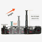 Car Jack Lift 5Ton 12V Electric Hydraulic Floor Jack Tire Inflator Pump Tool Kit