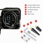 Car Jack Lift 5Ton 12V Electric Hydraulic Floor Jack Tire Inflator Pump Tool Kit