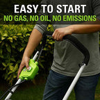 Greenworks 40V 17-Inch Cordless Lawn Mower 4Ah Battery and Charger MO40B411