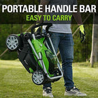 Greenworks 40V 17-Inch Cordless Lawn Mower 4Ah Battery and Charger MO40B411